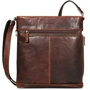 Jack Georges VOYAGER CROSSBODY BAG #7312 Brown